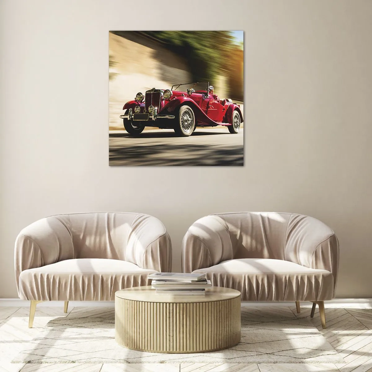 Schilderen op glas - Mooier dan Nike van Samothrace - 50x50 cm