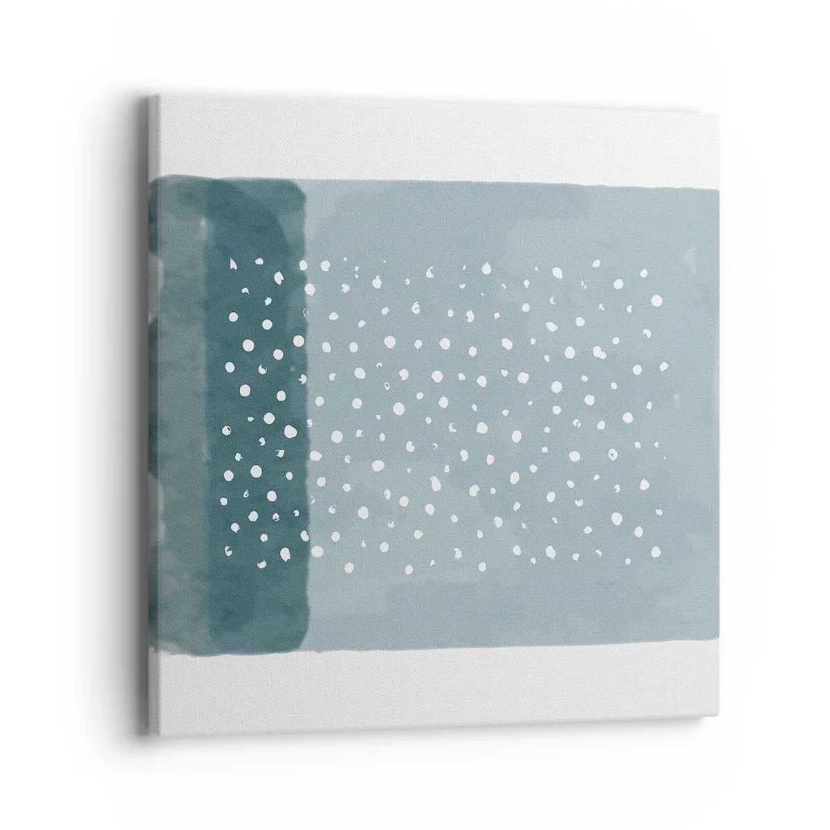 Schilderen op canvas - Gegroeid op blauw - 40x40 cm