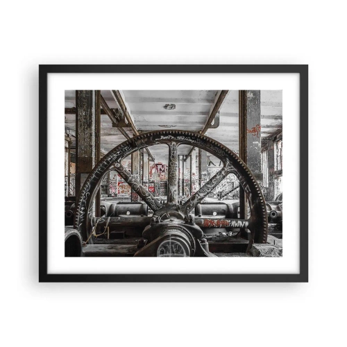 Poster in een zwarte lijst - Het geheime leven van de fabriek - 50x40 cm