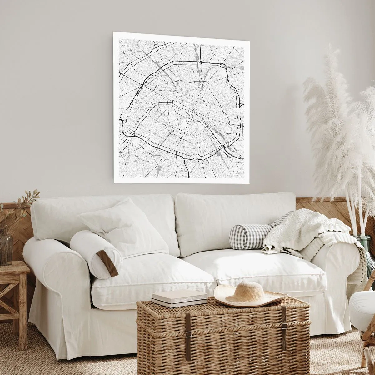 Poster - Parijs bloem - 30x30 cm