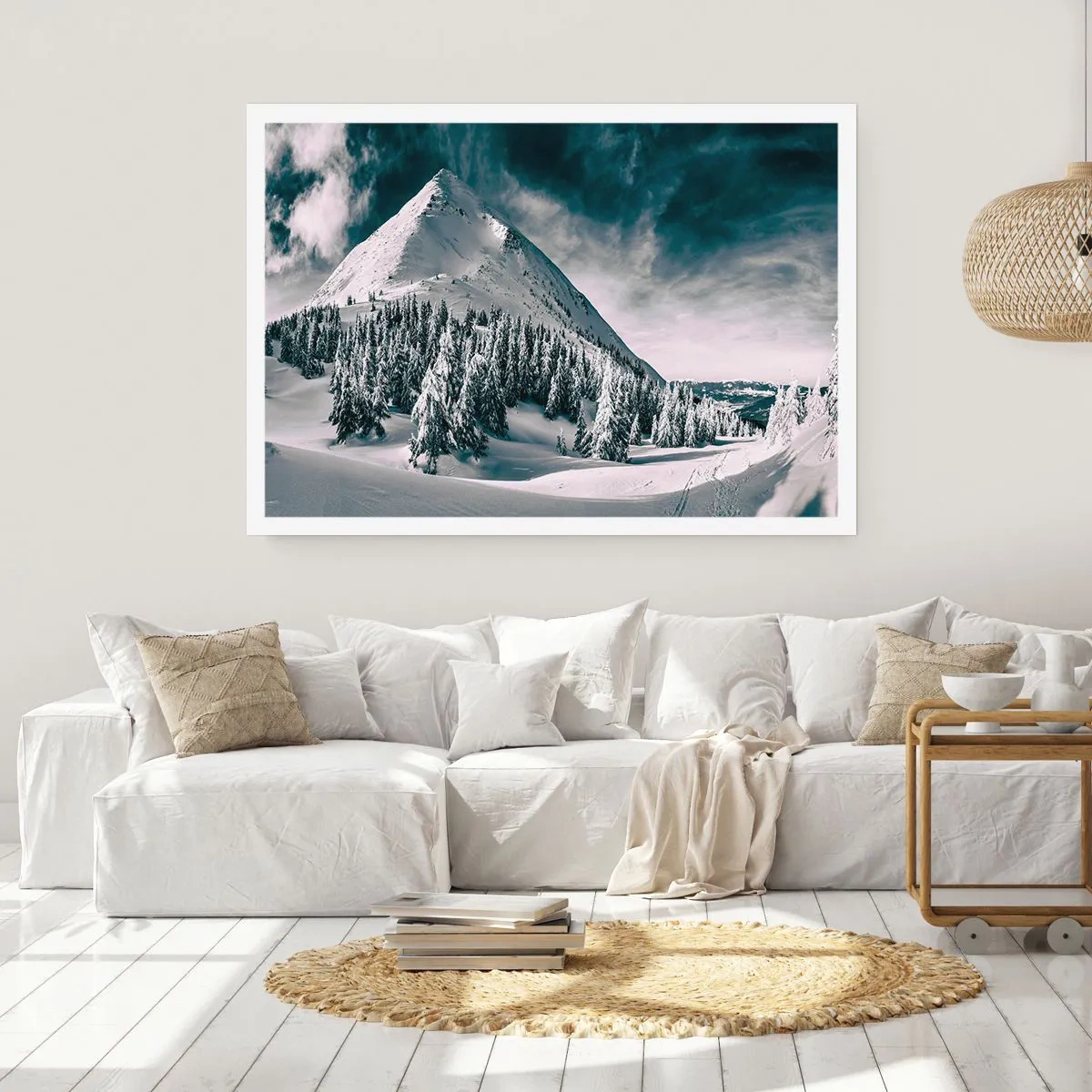 Poster - Het land van sneeuw en ijs - 91x61 cm