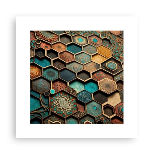 Poster - Arabische ornamenten – variatie - 30x30 cm