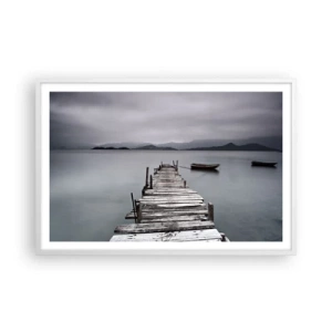 Poster in een witte lijst - Je kunt morgen gaan - 91x61 cm