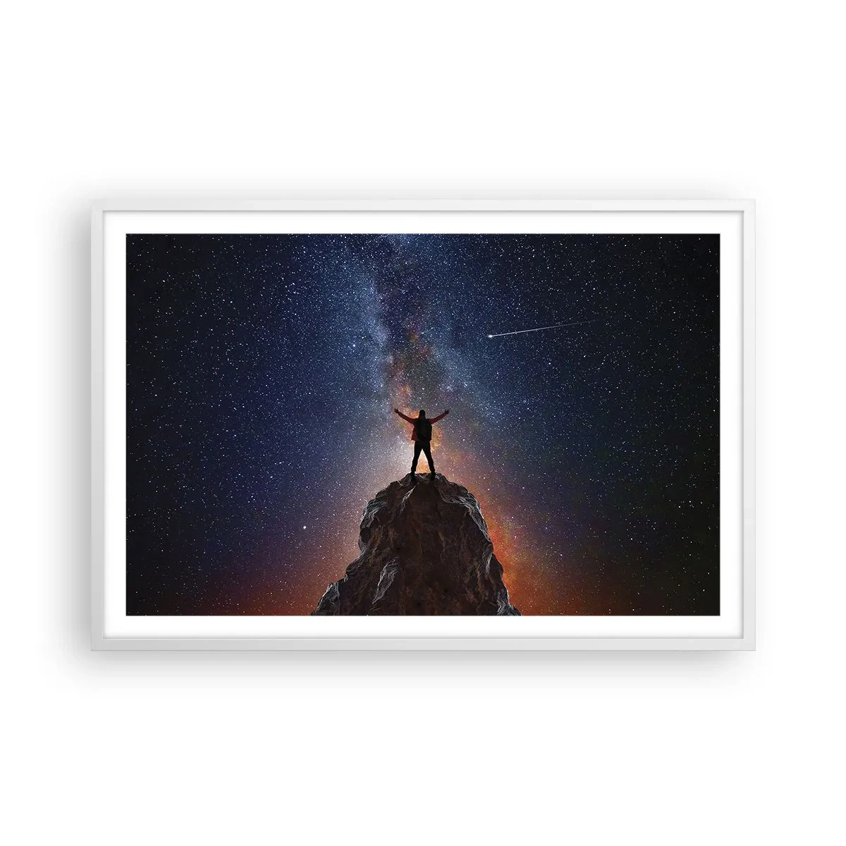 Poster in een witte lijst - De Kracht is bij mij! - 91x61 cm