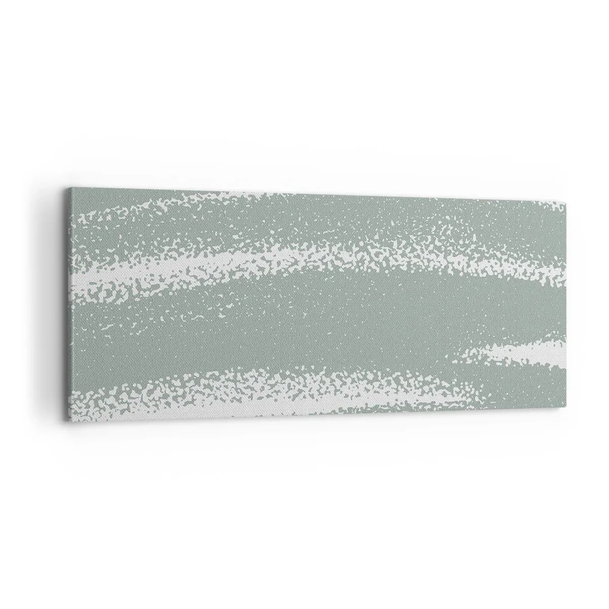 Schilderen op canvas - Abstractie in een winterklimaat - 100x40 cm