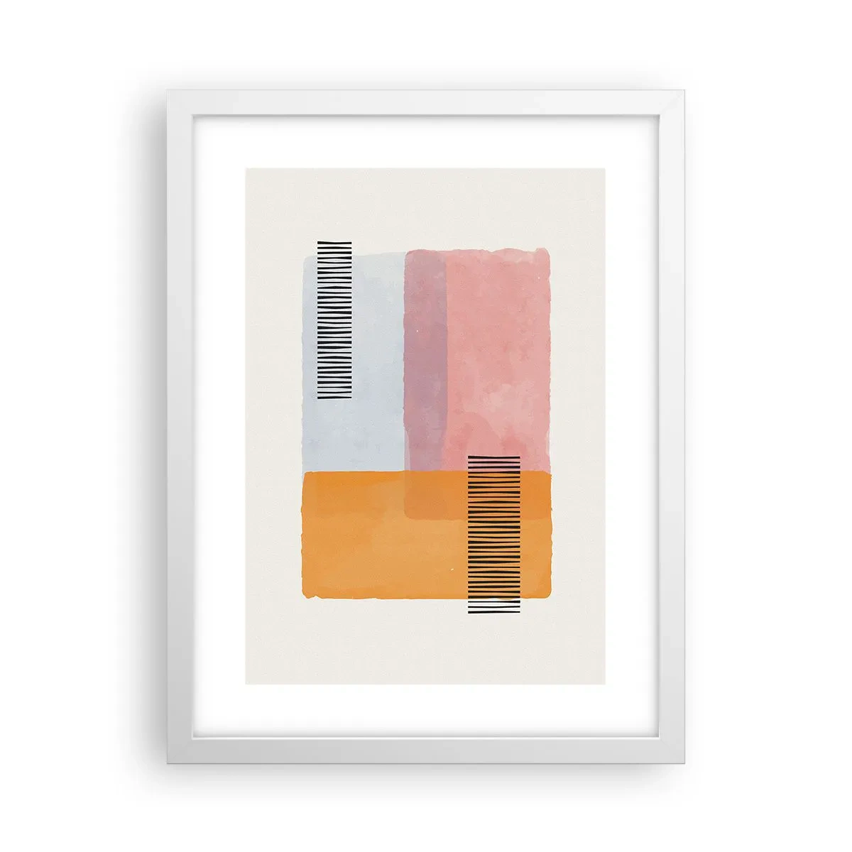 Poster in een witte lijst - Van hoek tot hoek - 30x40 cm