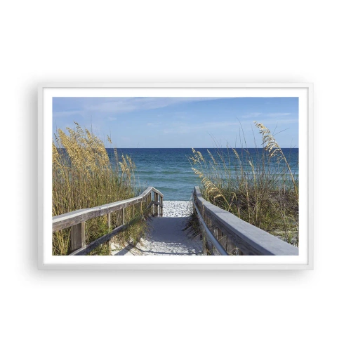 Poster in een witte lijst - In de zon, in de wind - 91x61 cm