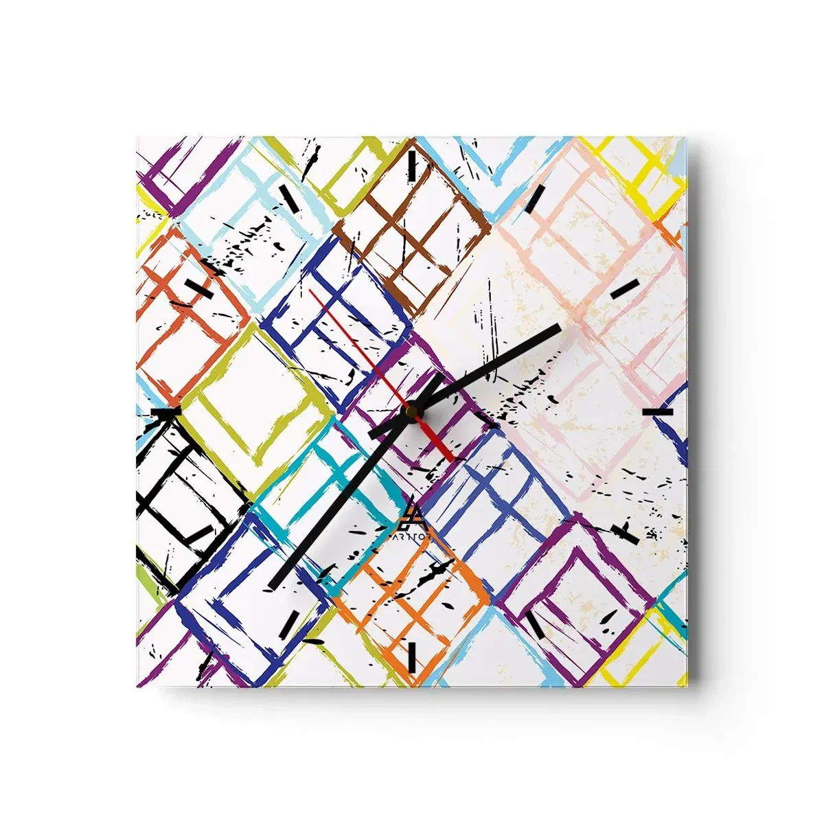 Wandklok - Klok - Cellen te huur - 30x30 cm