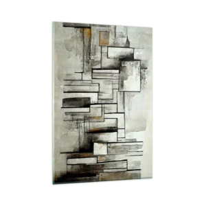 Schilderen op glas - De kracht van eenvoud - 80x120 cm