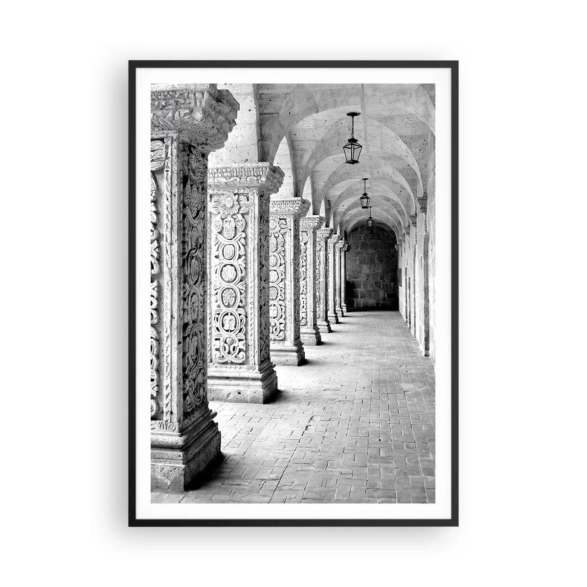 Poster in een zwarte lijst - En waar naar toe….? - 70x100 cm