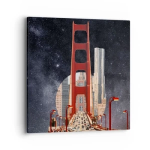 Schilderen op canvas - Altijd in het centrum - 40x40 cm