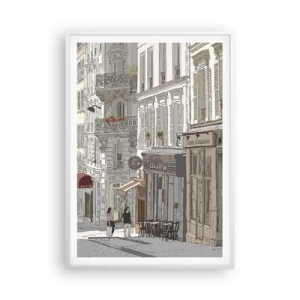 Poster in een witte lijst - Stadsvreugde - 70x100 cm