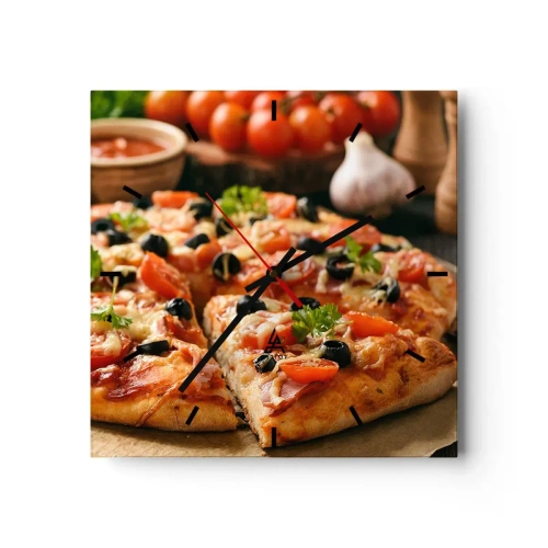 Wandklok - Klok - Je bent er weer mee weggekomen - 30x30 cm