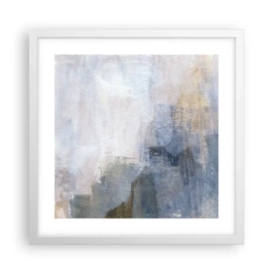 Poster in een witte lijst - Kleurtonen en akkoorden - 40x40 cm