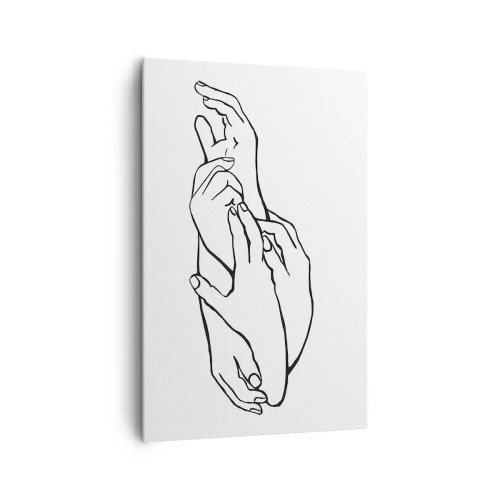 Schilderen op canvas - Goede aanraking - 80x120 cm