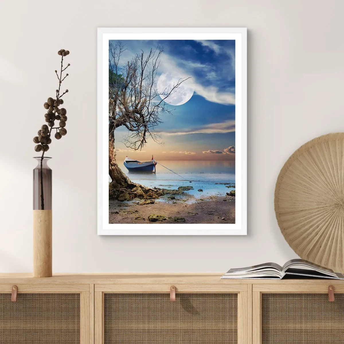 Poster in een witte lijst - Is dit het einde of het begin? - 40x50 cm