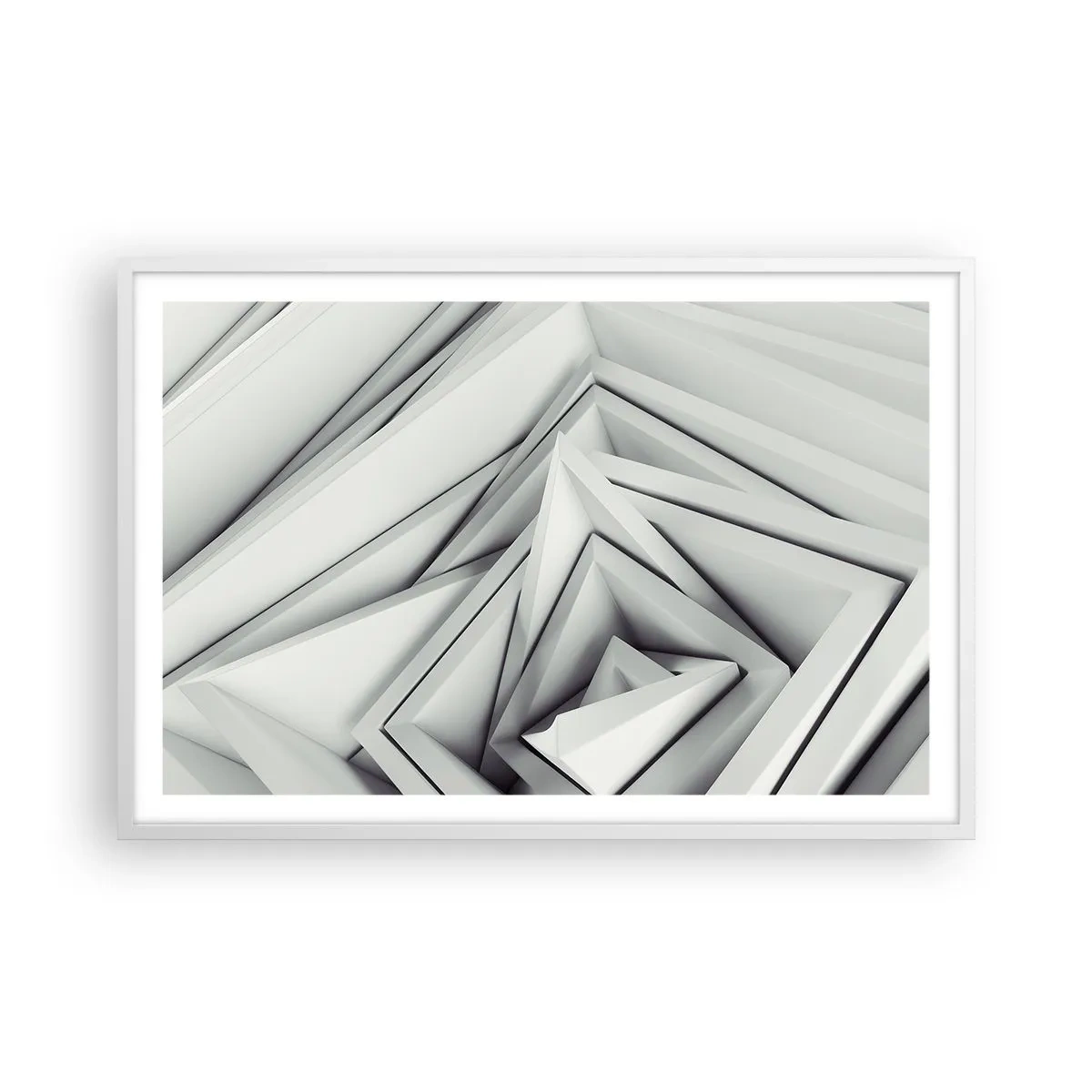 Poster in een witte lijst - Scherpe hoeken knoppen - 91x61 cm