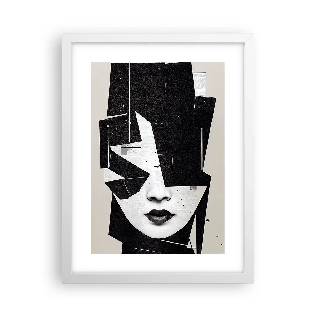 Poster in een witte lijst - Diep verborgen - 30x40 cm