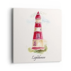 Schilderen op canvas - Er is altijd goed weer in de buurt - 40x40 cm