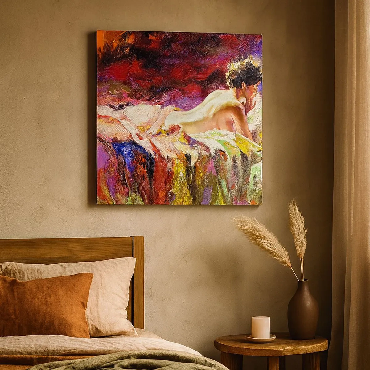 Schilderen op canvas - Venus in gedachten - 30x30 cm