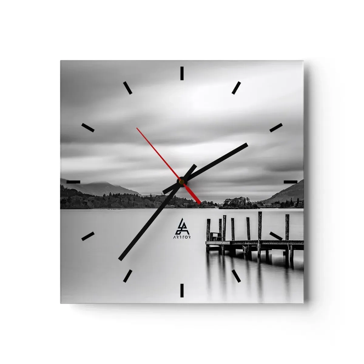 Wandklok - Klok - Zachtheid en kracht - 30x30 cm
