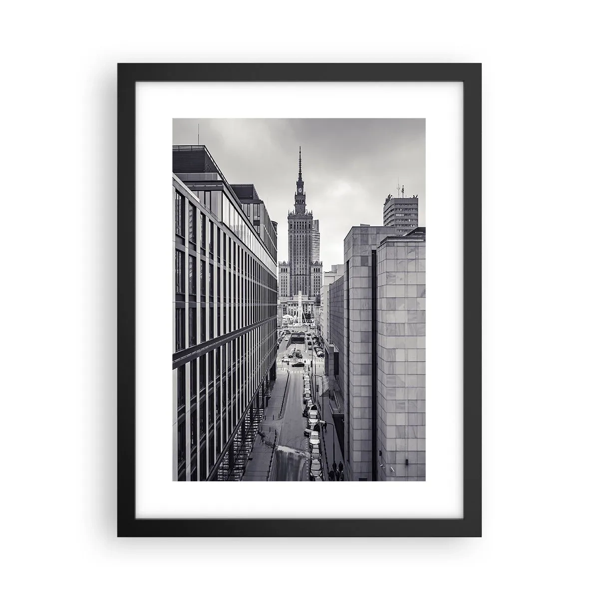 Poster in een zwarte lijst - Warschau vallei - 30x40 cm