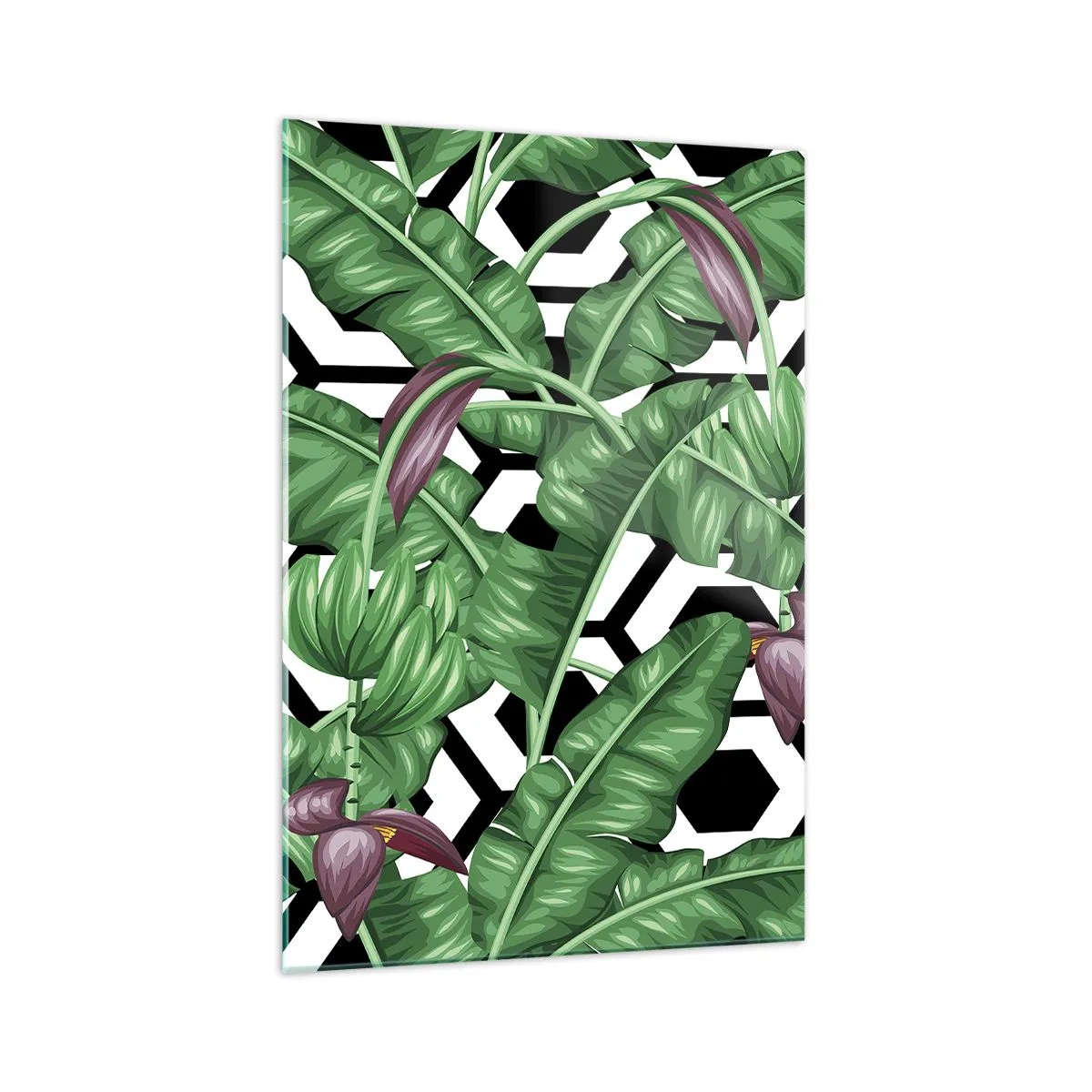 Schilderen op glas - Van nature een symmetrische compositie - 70x100 cm