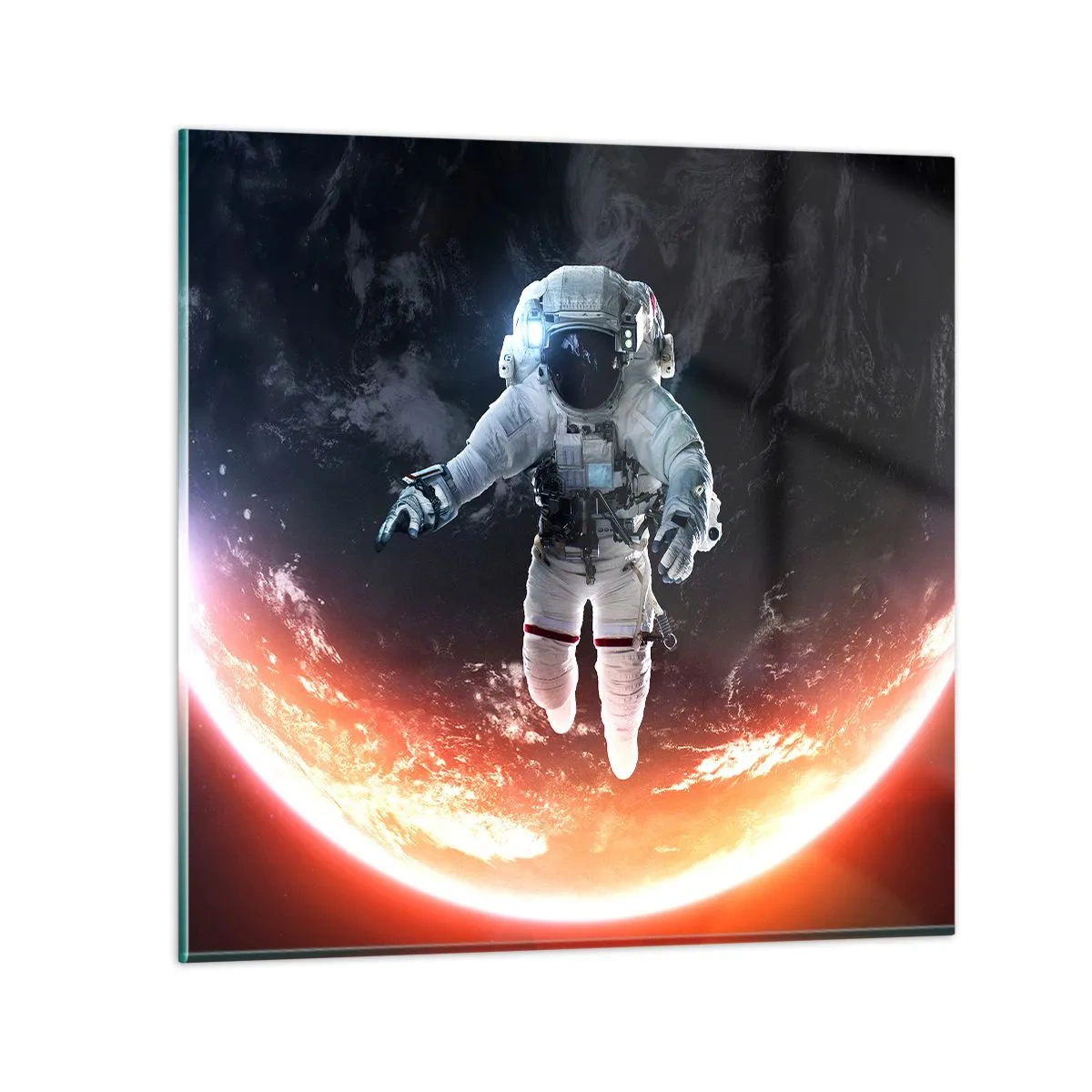 Schilderen op glas - Mag ik nog wat langer blijven? - 60x60 cm