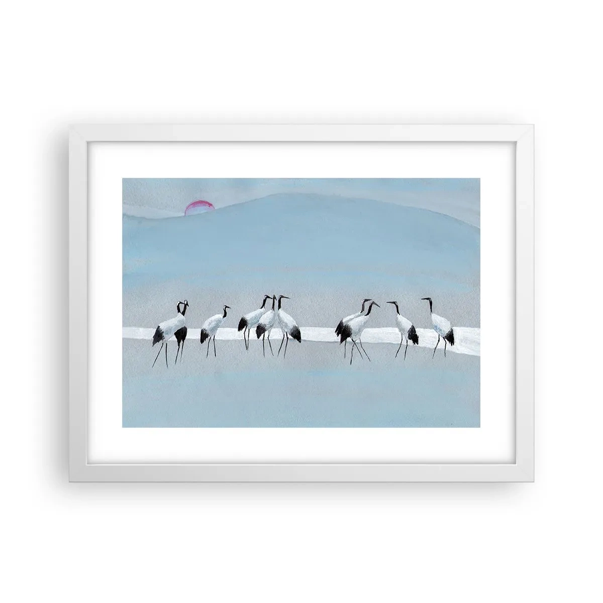 Poster in een witte lijst - Na een warme dag - 40x30 cm