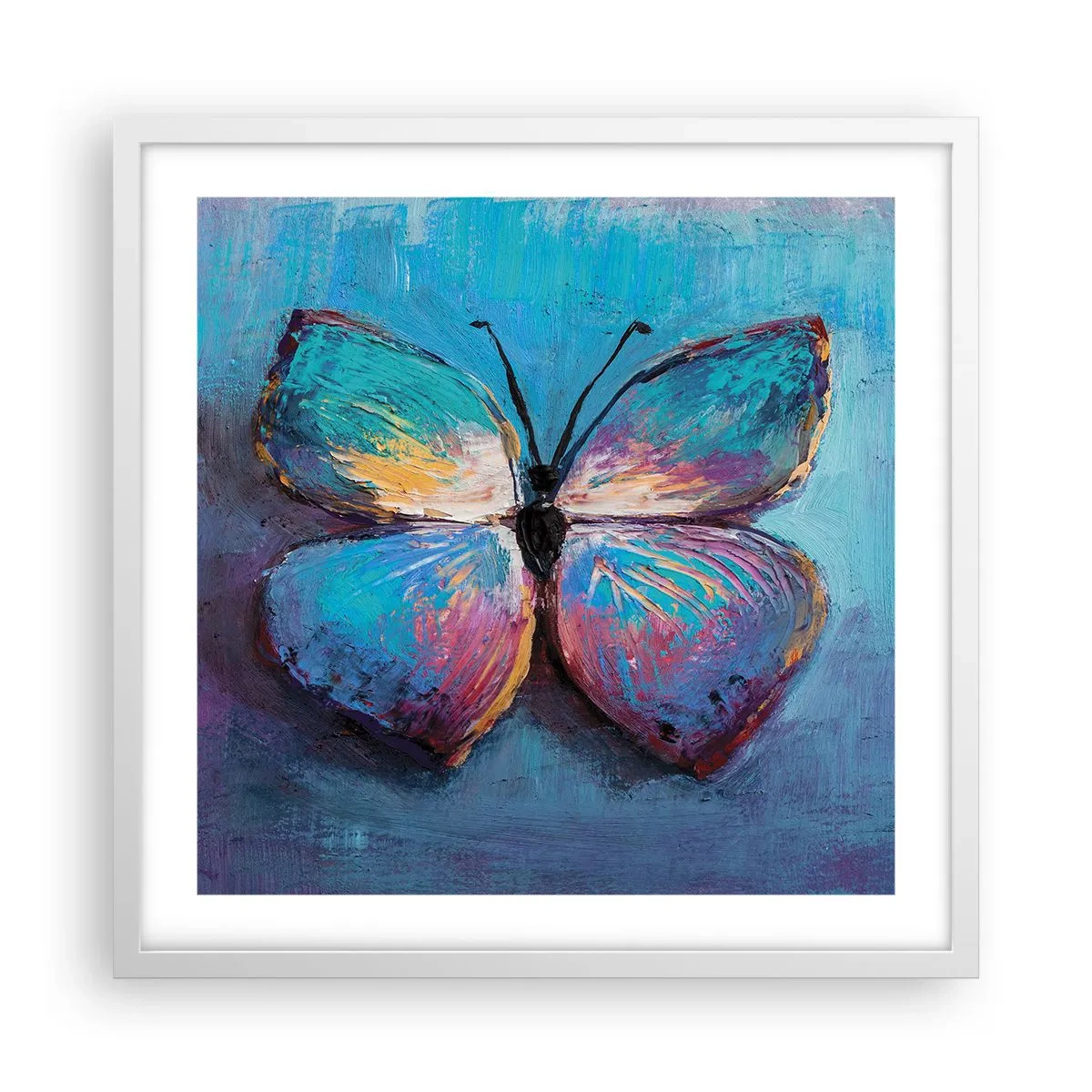 Poster in een witte lijst - In al zijn glorie - 50x50 cm