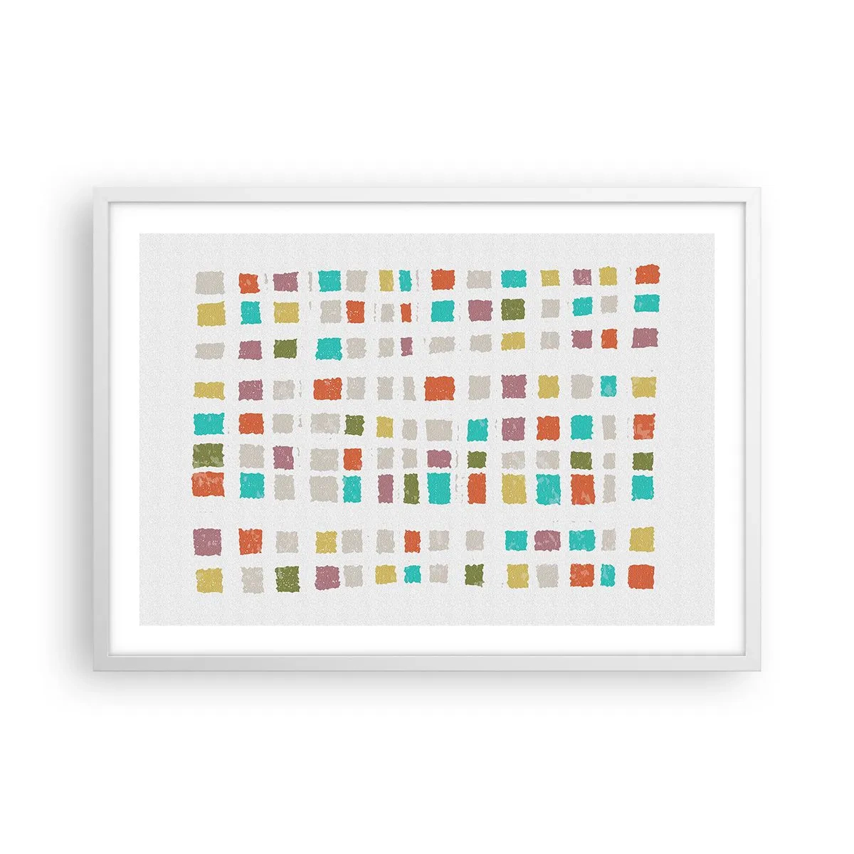 Poster in een witte lijst - Onbekend spel - 70x50 cm