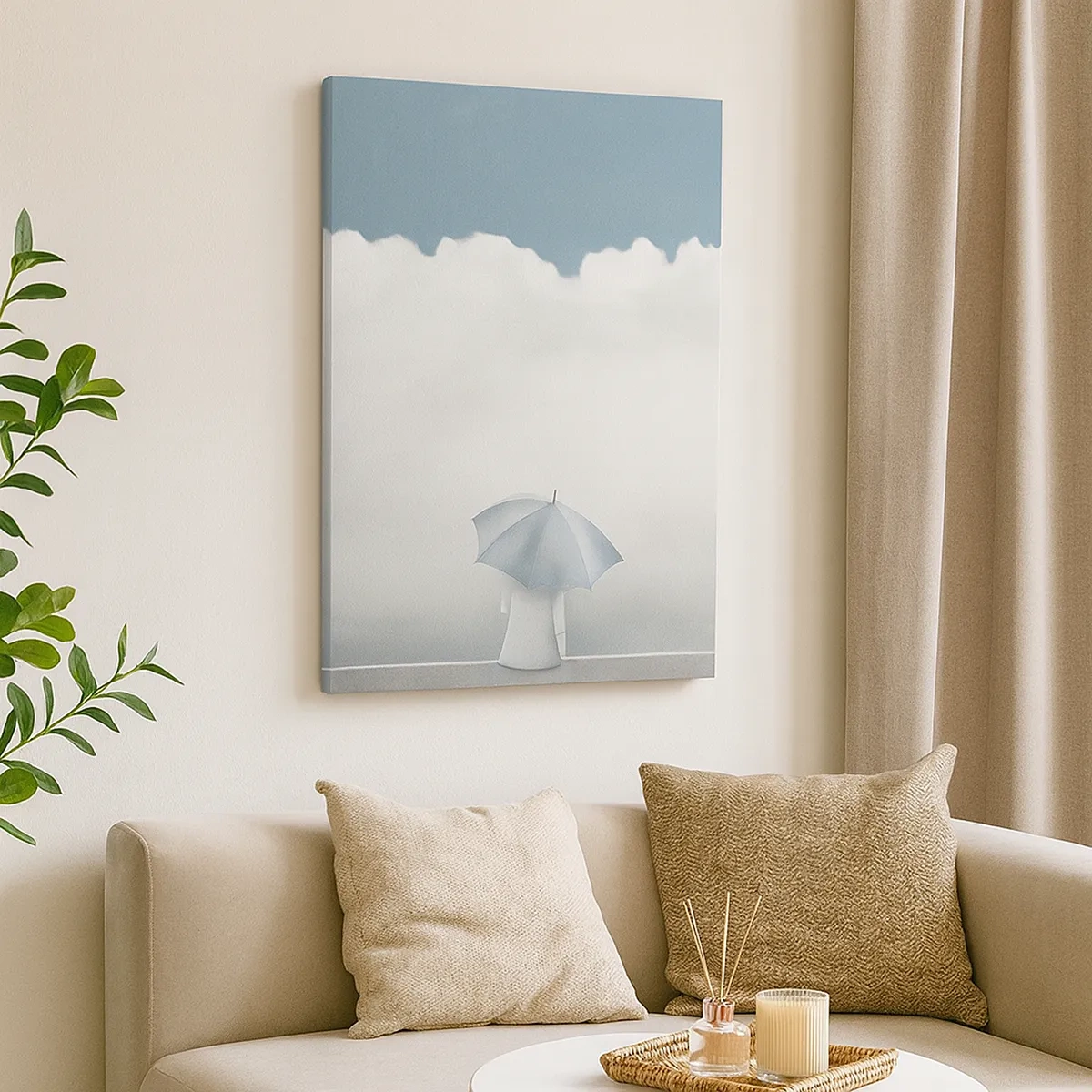 Schilderen op canvas - Op de rand van realiteit en dromen - 50x70 cm