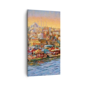 Schilderen op canvas - Istanboel verhaal - 55x100 cm