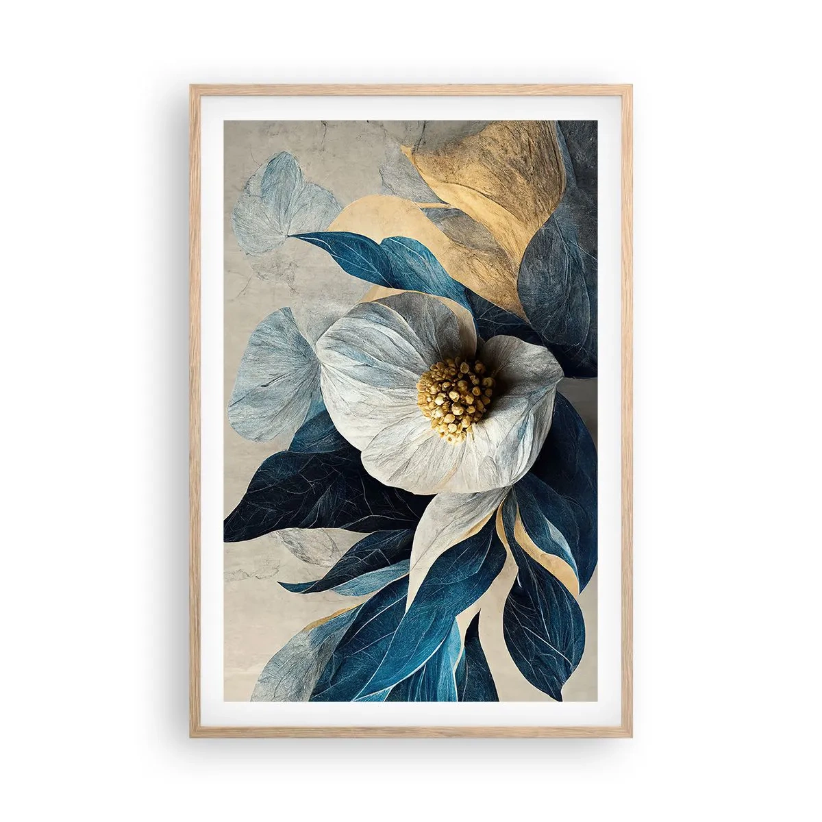 Een poster in een licht eiken lijst - Hij heeft een hart van goud - 61x91 cm