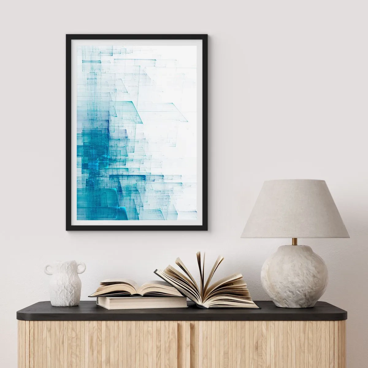Poster in een zwarte lijst - Hoe ruimte geworden is - 61x91 cm