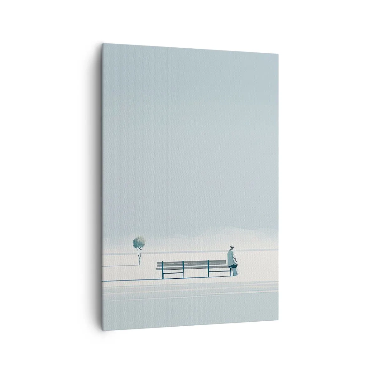 Schilderen op canvas - Ja, ik wacht. - 70x100 cm