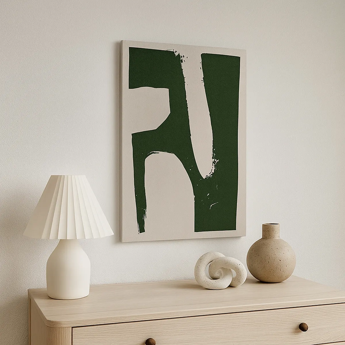 Schilderen op canvas - Baaien van wit - 50x70 cm