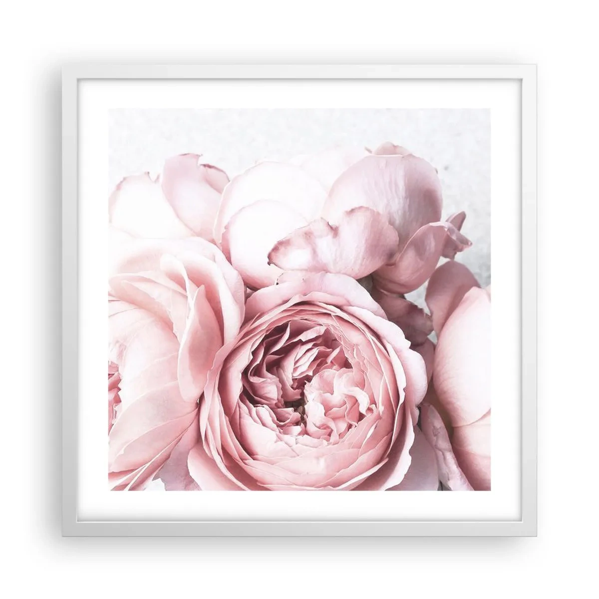Poster in een witte lijst - Voor romantici - 50x50 cm