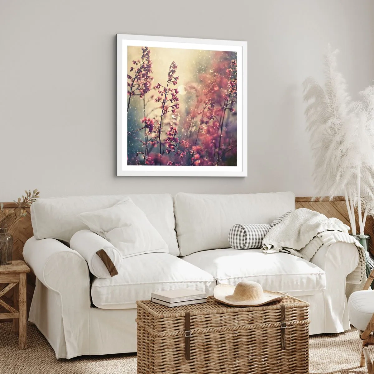 Poster in een witte lijst - Geheime Tuin - 60x60 cm