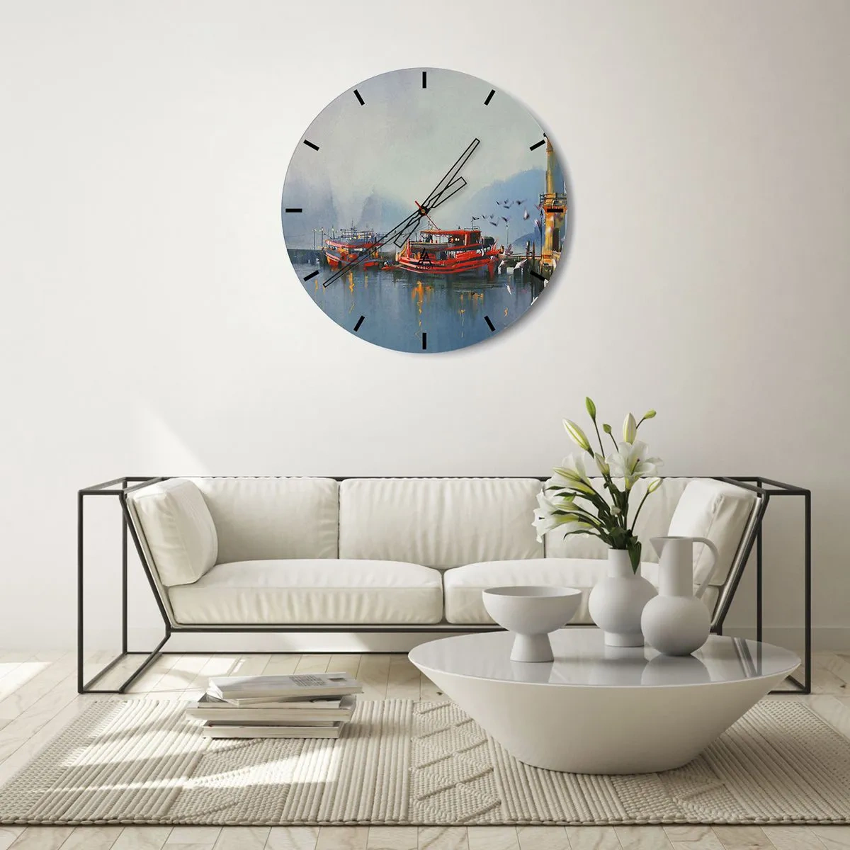 Wandklok - Klok - Aan het einde van de wereld - 40x40 cm