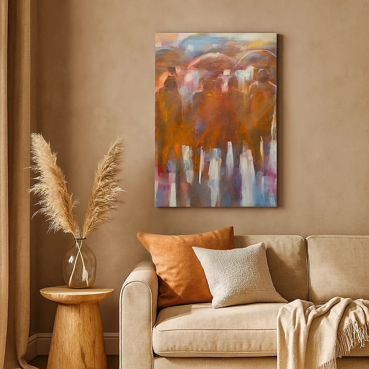 Schilderen op canvas - Zelfs bij regen en mist - 50x70 cm