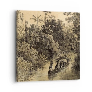 Schilderen op canvas - Expeditie naar de bron - 40x40 cm