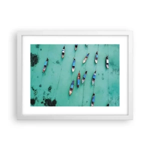 Poster in een witte lijst - In blijde verwachting - 40x30 cm