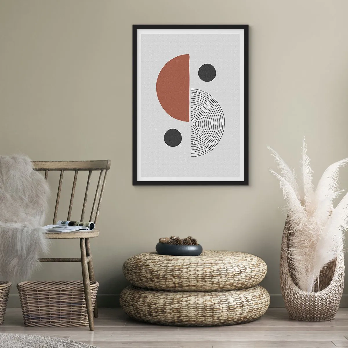 Poster in een zwarte lijst - Perfectie van het wiel - 30x40 cm