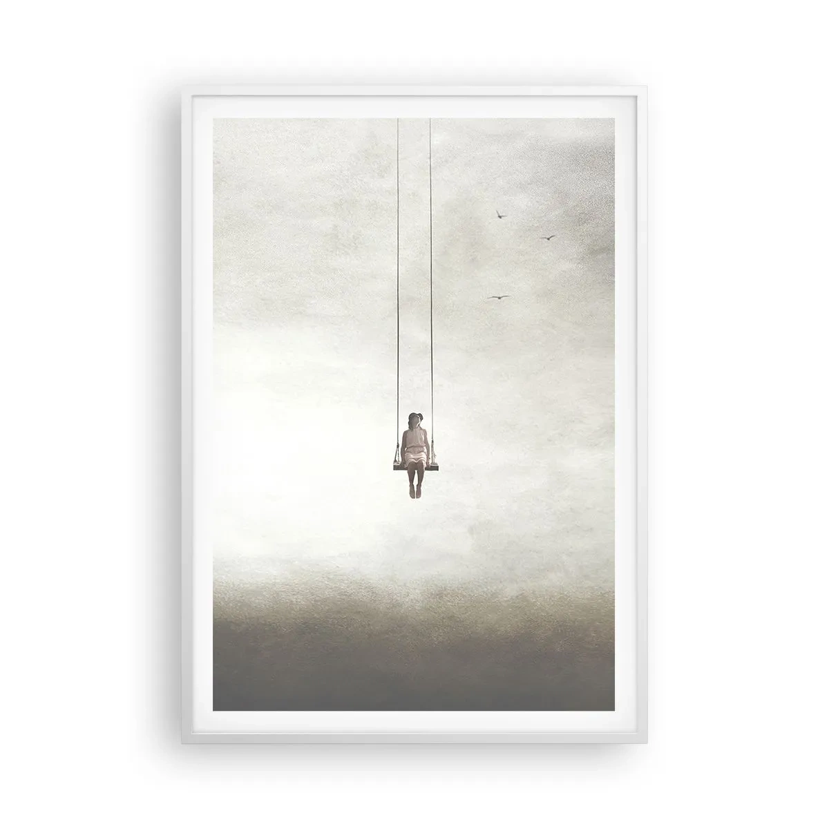 Poster in een witte lijst - Een kind in ons - 70x100 cm