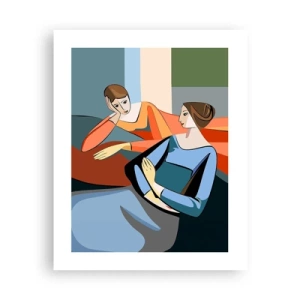 Poster - Een moment van vertrouwen - 40x50 cm