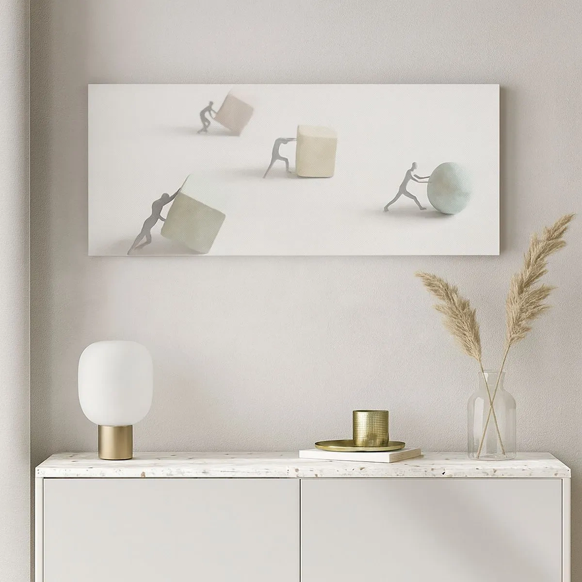 Schilderen op canvas - Puur leven - 100x40 cm