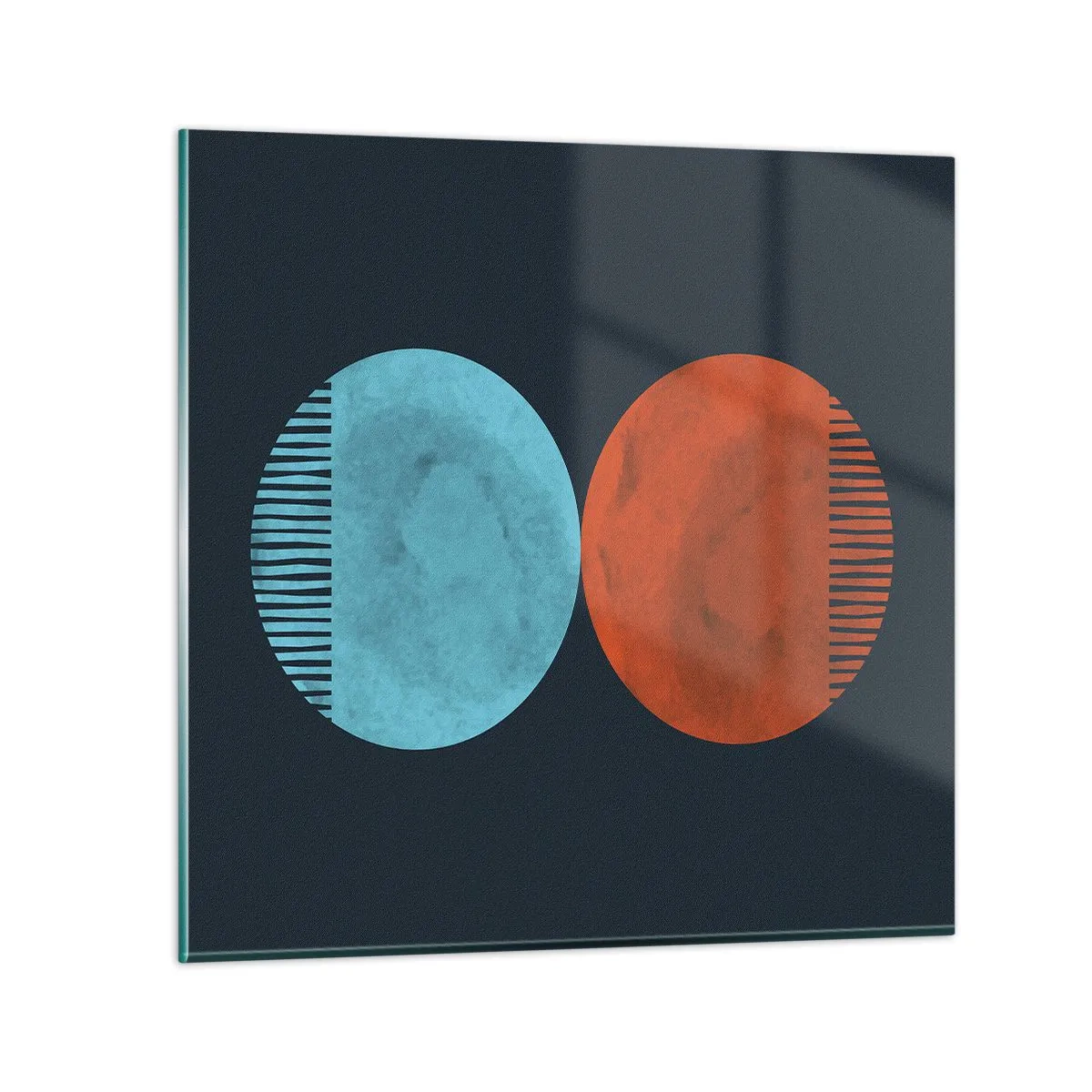 Schilderen op glas - Alleen geometrie? - 30x30 cm