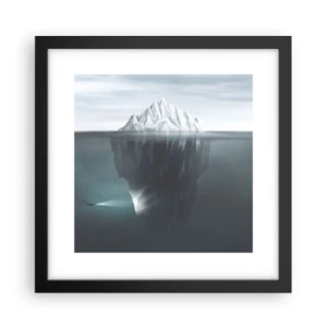 Poster in een zwarte lijst - Onderwater mysterie - 30x30 cm