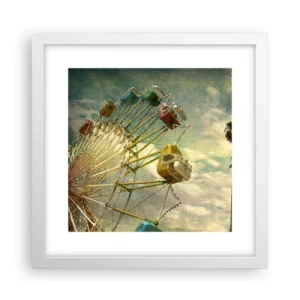 Poster in een witte lijst - Het zal zo zijn, het zal leuk zijn..., - 30x30 cm